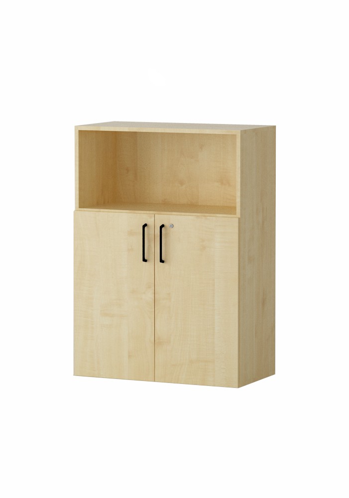 Shelf AMATA 3, 2 columns with hinged doors and lock
