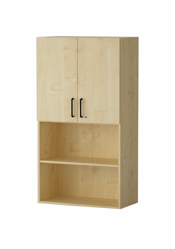 Shelf AMATA 4, 2 columns with hinged doors and lock (top)