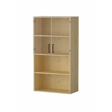 Shelf AMATA 4, 2 columns with glass doors
