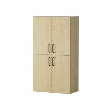 Shelf AMATA 4 2 and 2 columns with hinged doors and lock