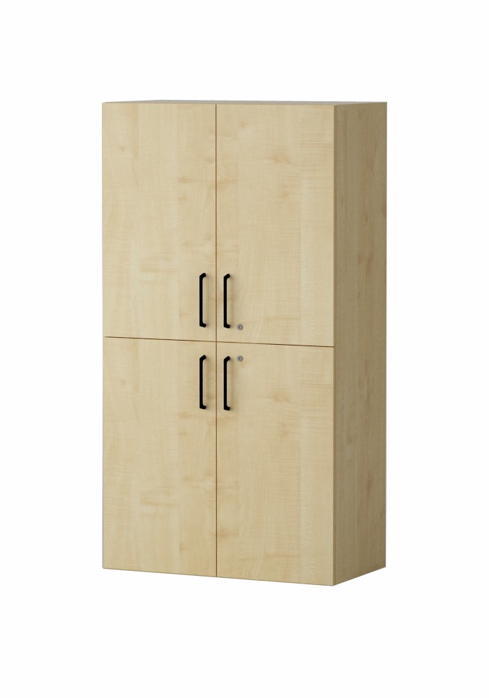 Shelf AMATA 4 2 and 2 columns with hinged doors and lock