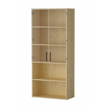 Shelf AMATA 5, 3 columns with glass doors