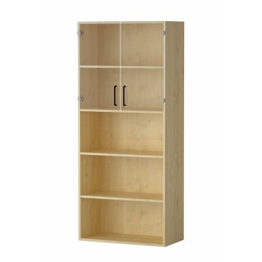 Shelf AMATA 5, 2 columns with glass doors