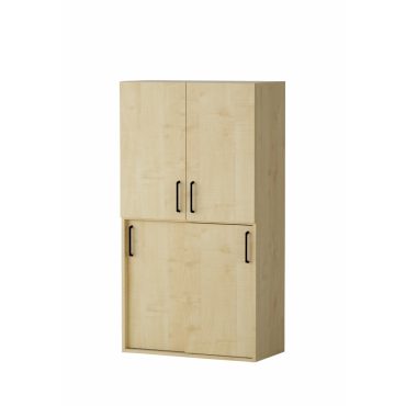 Shelf AMATA 4, 2 columns with sliding doors, 2 columns with hinged doors.