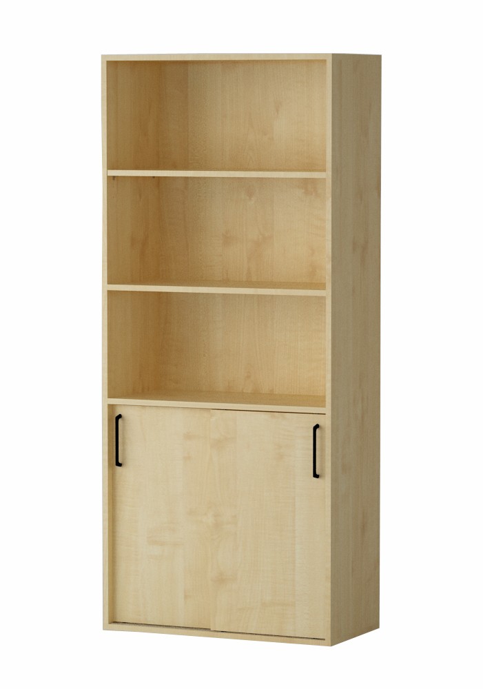 Shelf AMATA 5, 2 columns with sliding doors