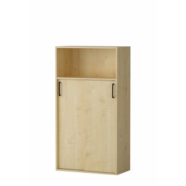 Shelf AMATA 4, 3 columns with sliding doors