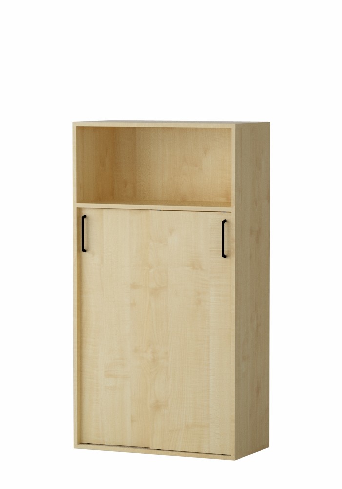 Shelf AMATA 4, 3 columns with sliding doors