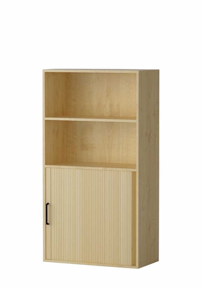 Shelf AMATA 4, 2 columns with louvered doors