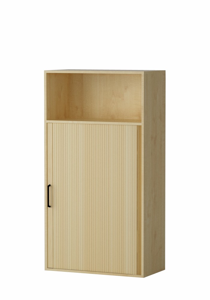 Shelf AMATA 4, 3 columns with louvered doors