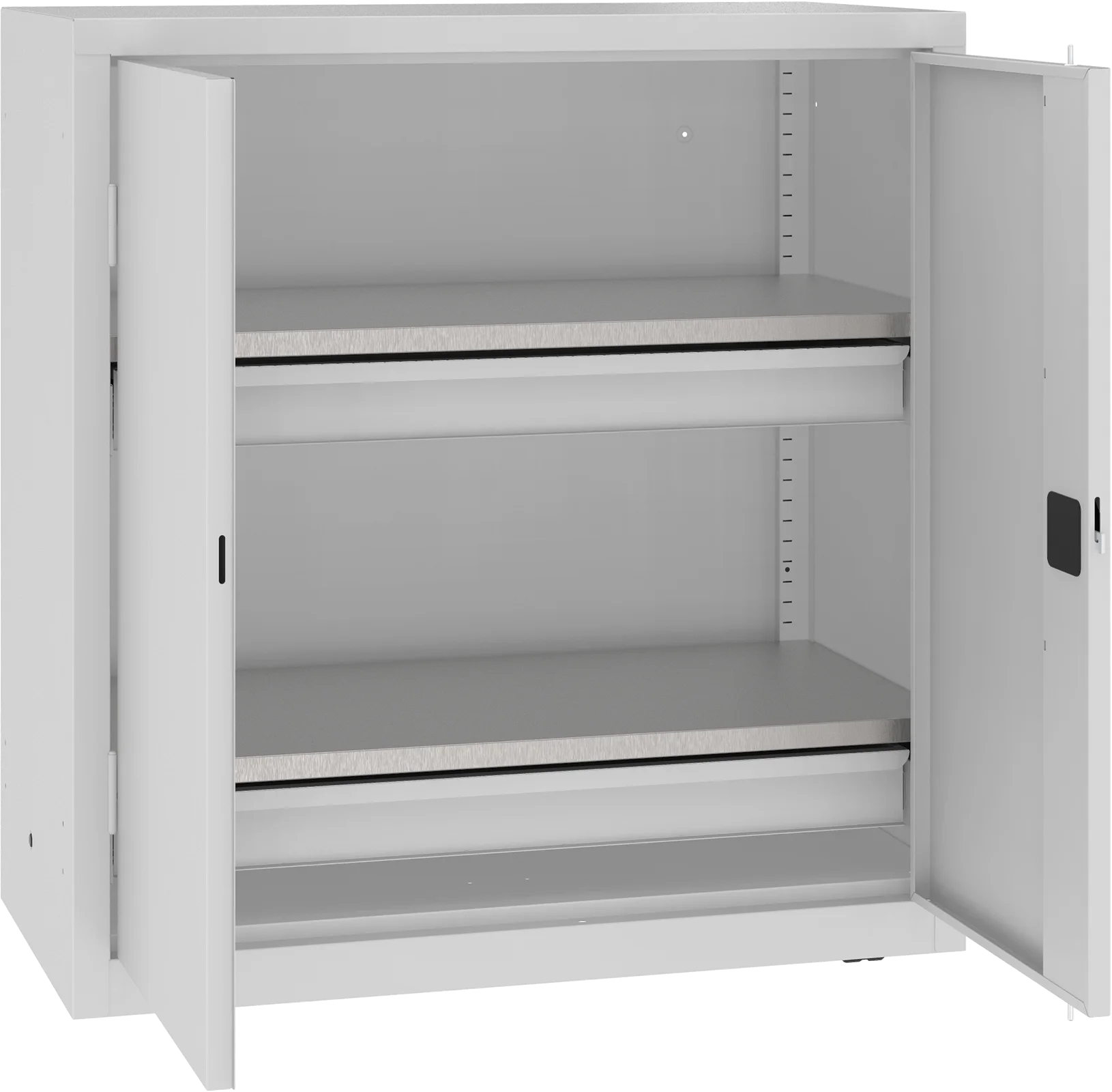 HEAVY DUTY WORKSHOP CUPBOARD MSW WITH SHELVES AND DRAWERS