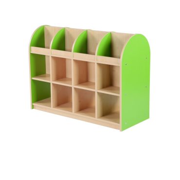 Double-sided toy shelf