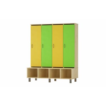 Wardrobe LUCY with colored doors