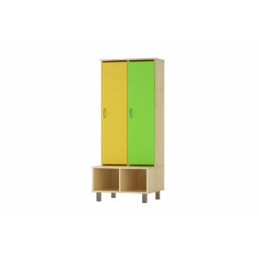 Wardrobe LUCY with colored doors.