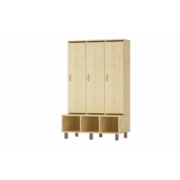 Wardrobe LUCY with maple doors
