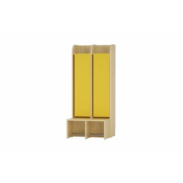 Kindergarten wardrobe Competence with bench