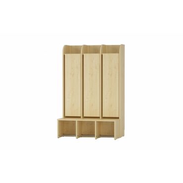 Kindergarten wardrobe Competence with bench