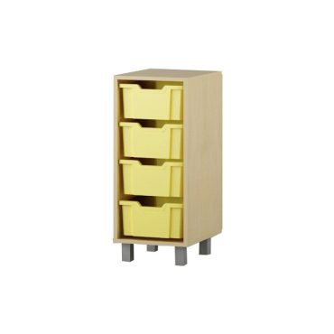 Shelf with boxes 1x4 F2