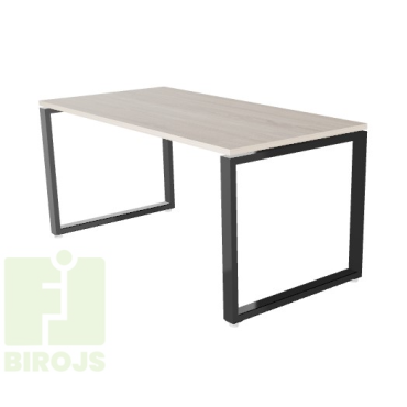 Rectangular desk with MQ-60x30 mm O-shaped leg frame