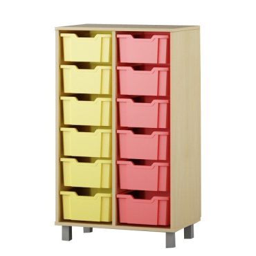 Shelf with boxes 2x6 F2
