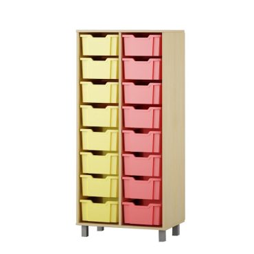 Shelf with boxes 2x8 F2