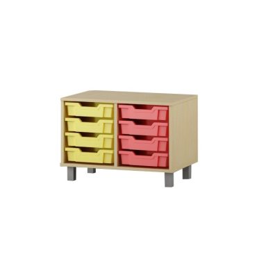 Shelf with boxes 2x4 F1