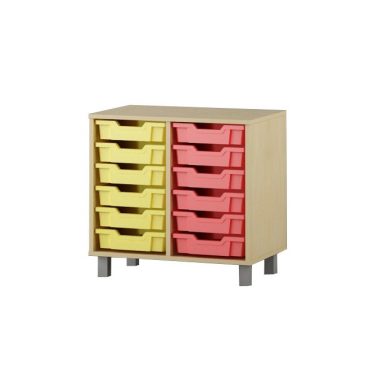Shelf with boxes 2x6 F1