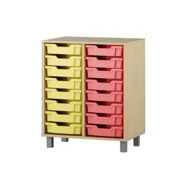 Shelf with boxes 2x8 F1