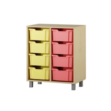 Shelf with boxes 2x4 F2