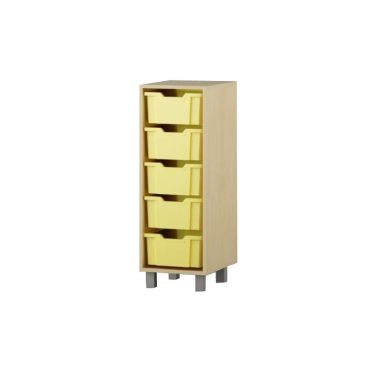 Shelf with boxes 1x5 F2