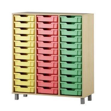 Shelf with boxes 3x12 F1