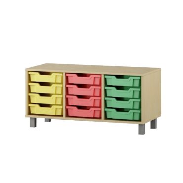 Shelf with boxes 3x4 F1