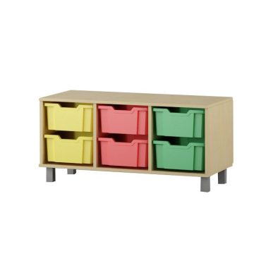 Shelf with boxes 3x2 F2