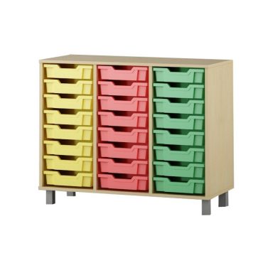 Shelf with boxes 3x8 F1