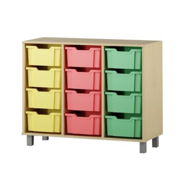 Shelf with boxes 3x4 F2