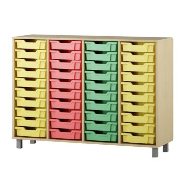 Shelf with boxes 4x10 F1