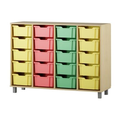 Shelf with boxes 4x5 F2
