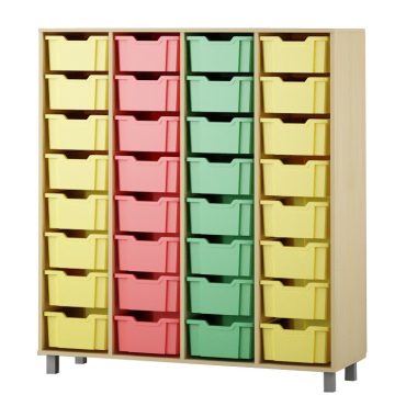 Shelf with boxes 4x8 F2