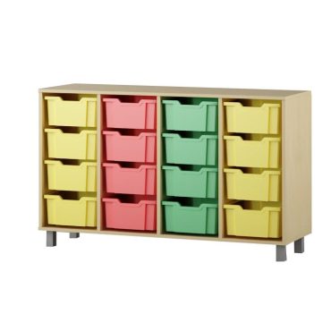 Shelf with boxes 4x4 F2