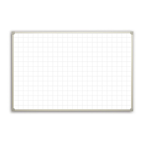 Magnetic whiteboard with squares