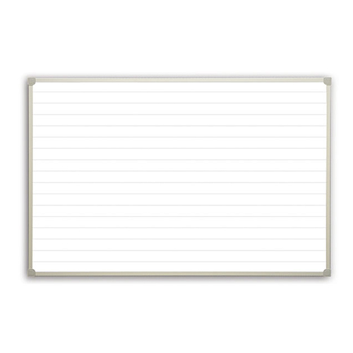Magnetic whiteboard with lines