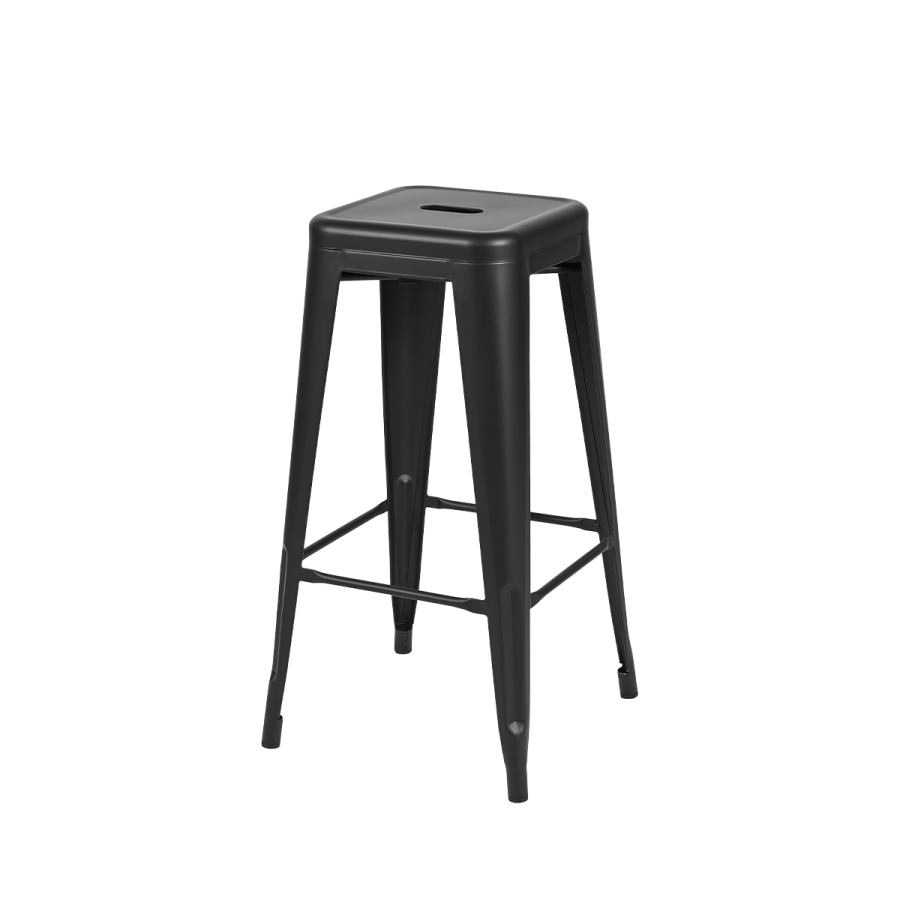 Paris Outdoor stool, black matte