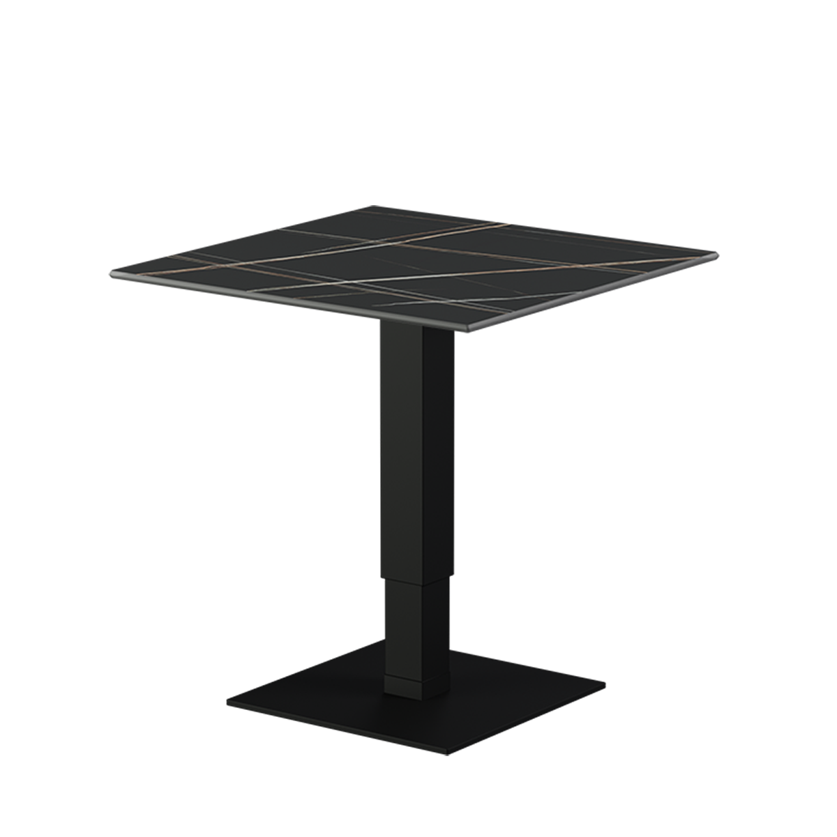 Adaptive table with sintered quartz top