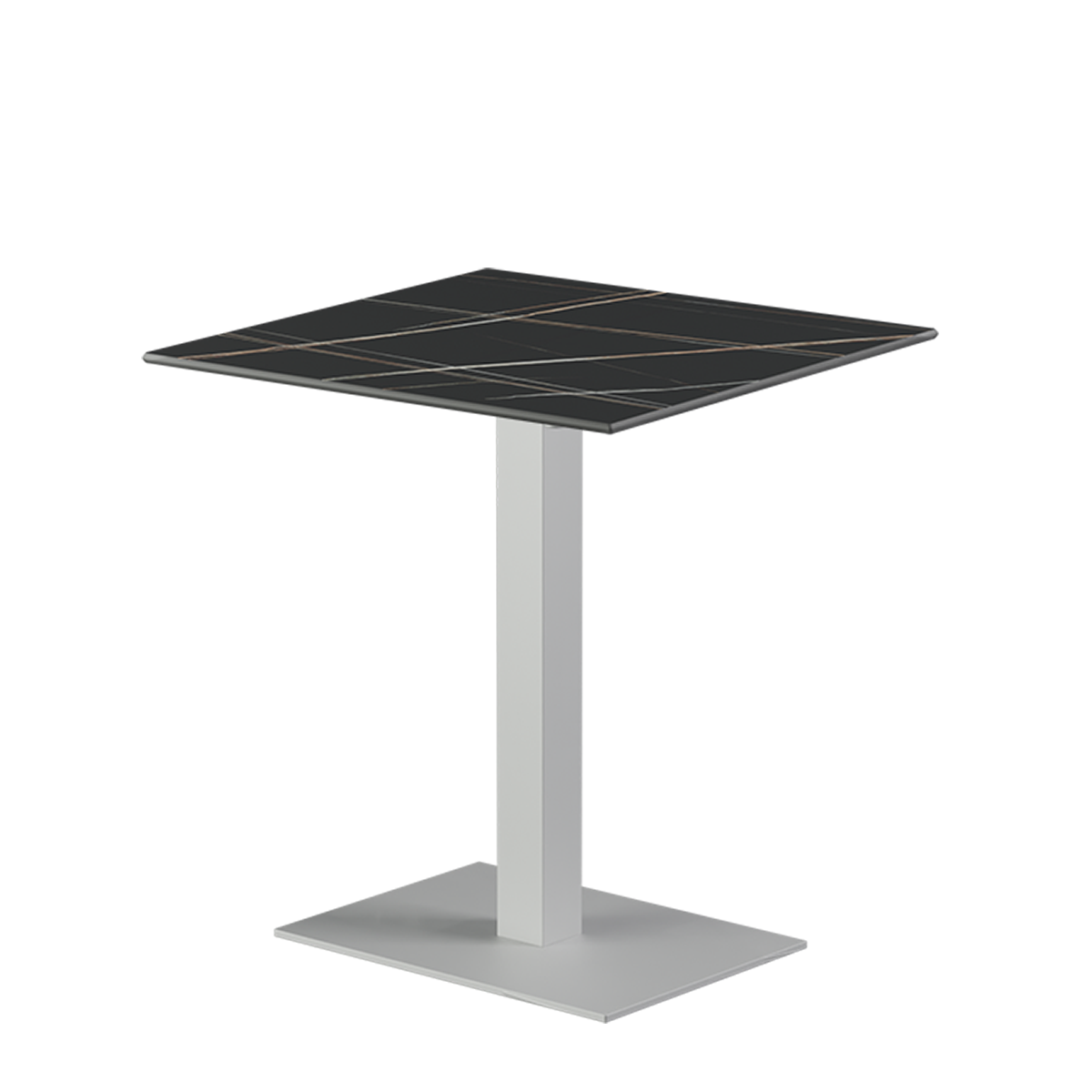 Alfa table 40x55 white sintered quartz top