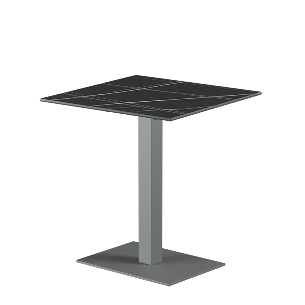 Alfa table 40x55, gray sintered quartz top