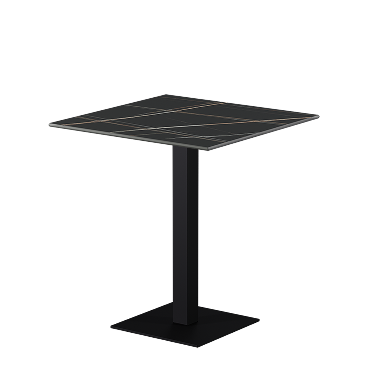 Alfa S table, black sintered quartz top