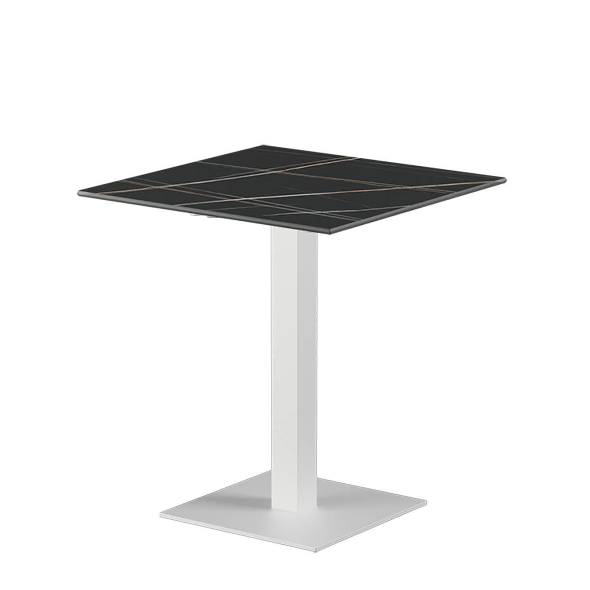 Alfa S table, white sintered quartz top