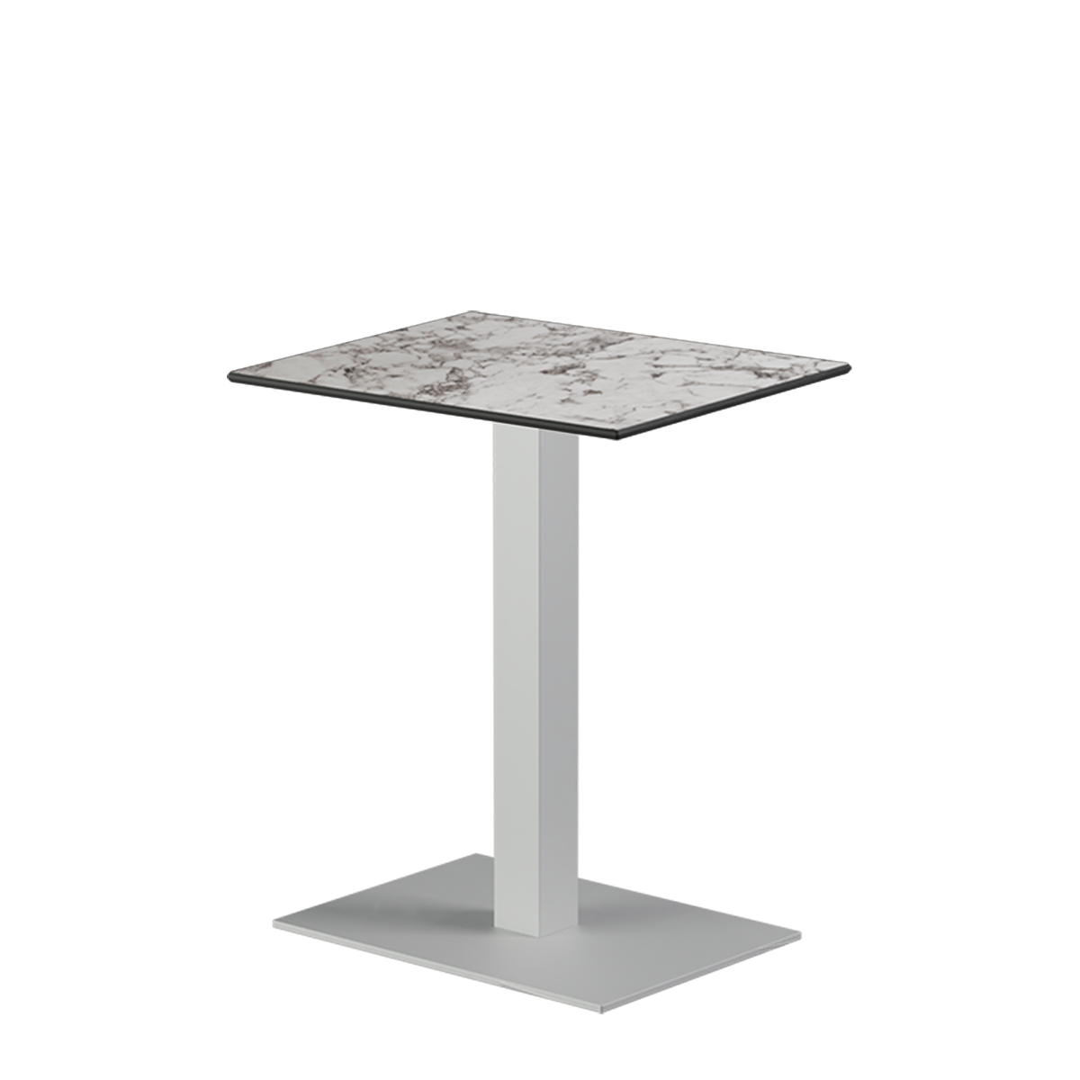 Alfa table 40x55 white HPL top