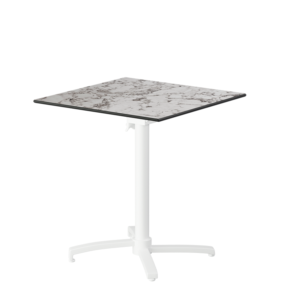 Cross Comfort table, white HPL top