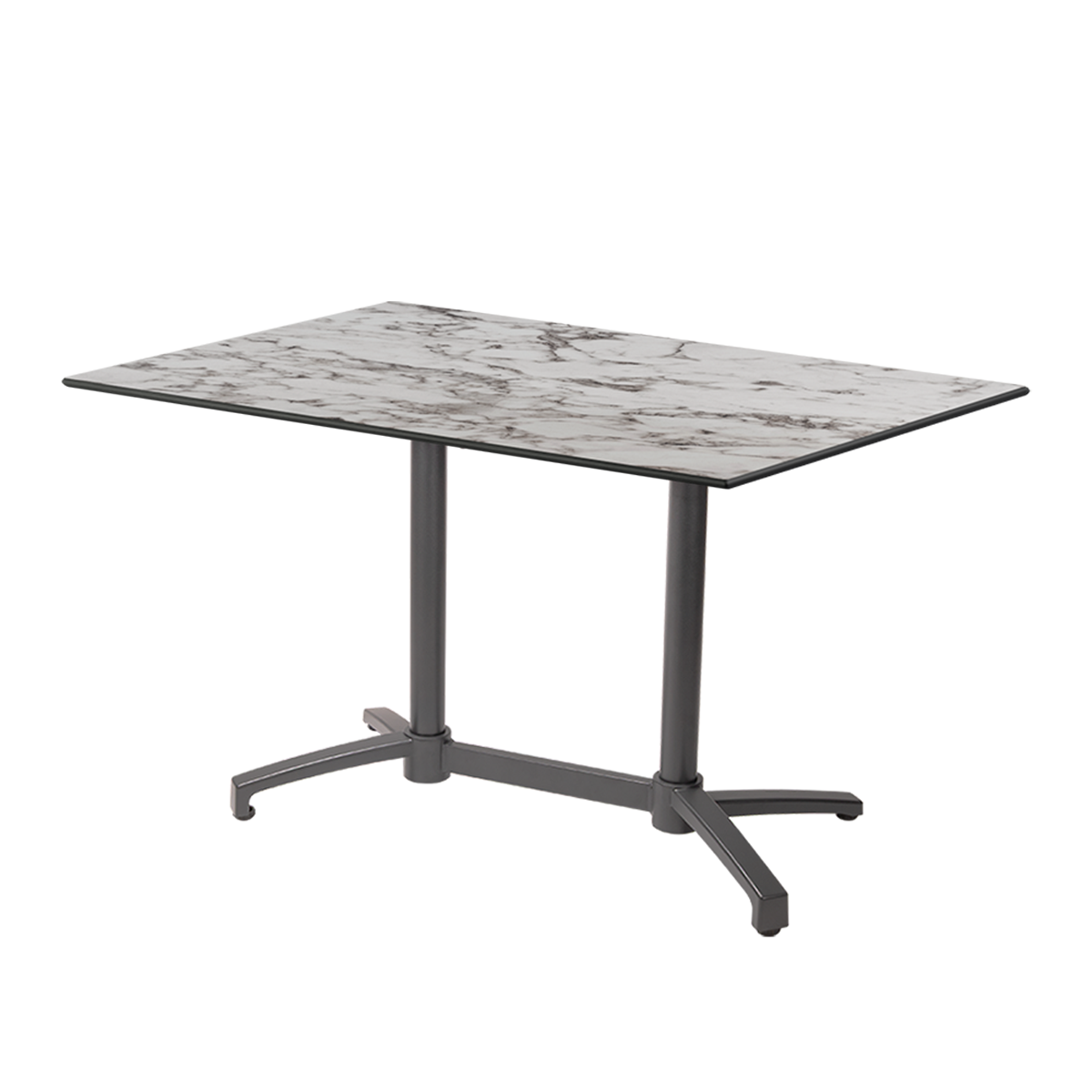 Cross Comfort Duo table, gray HPL top