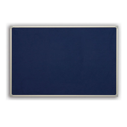 Textile board with aluminum frame